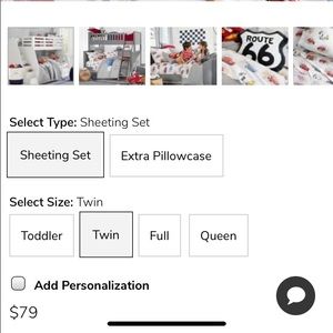 Disney cars sheets / pillow case